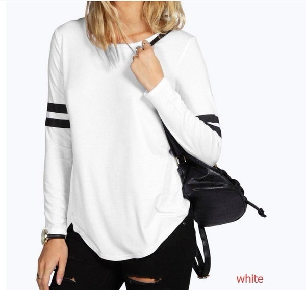 女性のファッションラウンドネックカジュアルロングスリーブTシャツトッププラスサイズXS-6XL 女性のファッションラウンドネックカジュアルロングスリーブTシャツトッププラスサイズXS-6XL