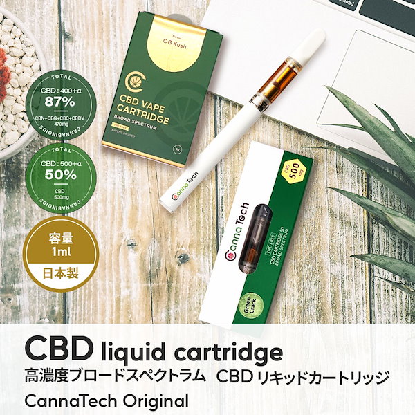 Qoo10] Canna Tech CBD リキッド 87% 1g テルペン