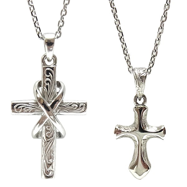 ハワイアンジュエリー ネックレス クロス レディース メンズ カレイキニ スチールシルバー サージカ ハワイアンジュエリー ネックレス クロス レディース メンズ カレイキニ スチールシルバー サージカ