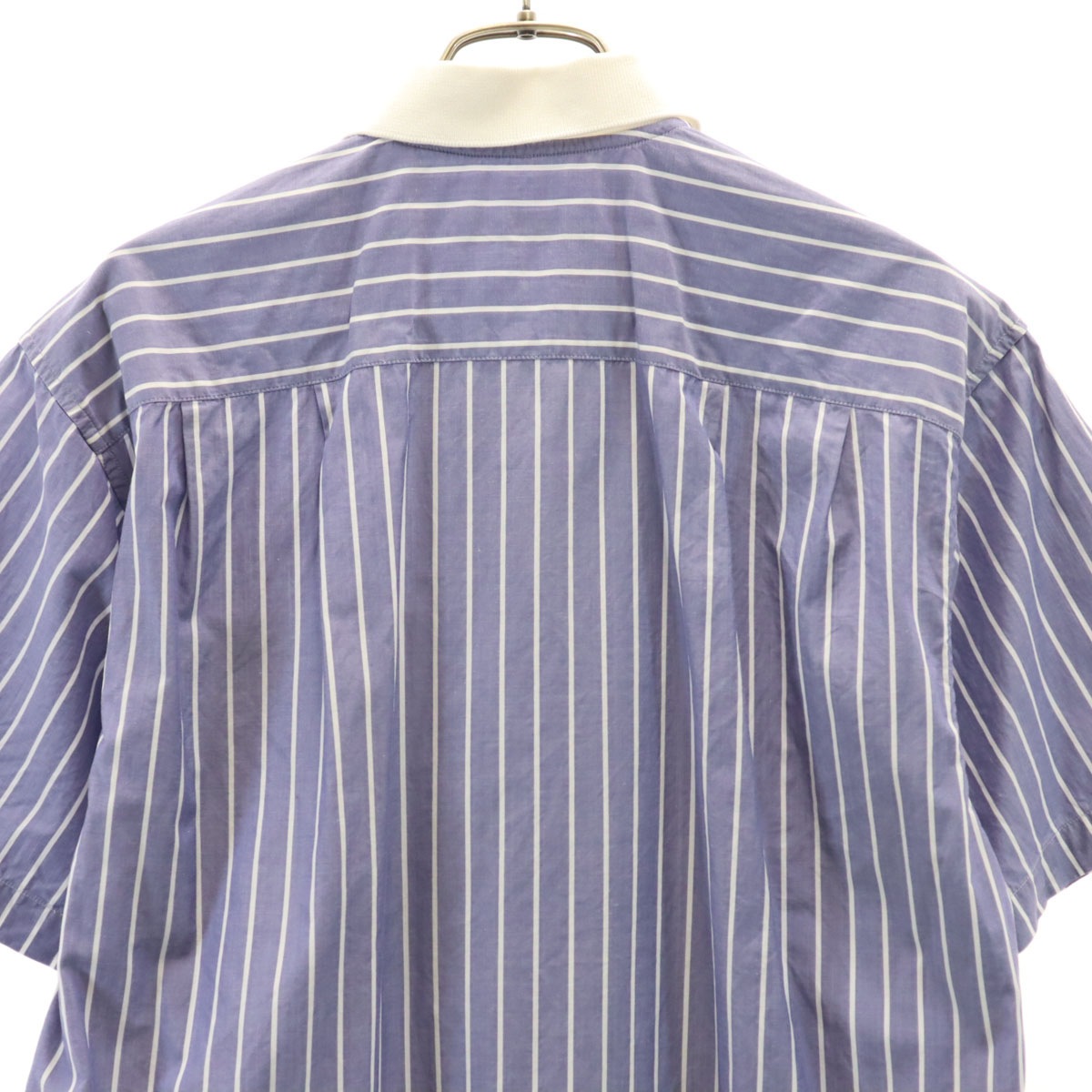 Christian Dior クリスチャンディオール 90s オールド ストライプ柄 半袖 シャツ M ネイビー系 メンズ 古着 Christian Dior クリスチャンディオール 90s オールド ストライプ柄 半袖 シャツ M ネイビー系 メンズ 古着