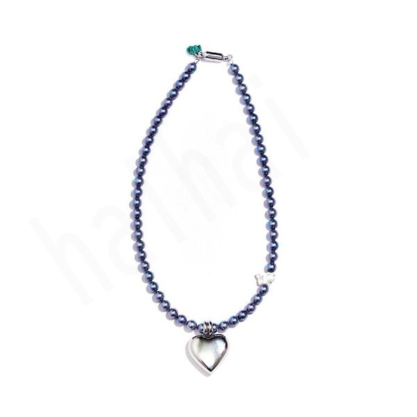 【NIRO SERENDIPITY】HEART GLASS PEARL NECKLACE▲NEWJEANS着用 NIRO SERENDIPITY】HEART GLASS PEARL NECKLACE△NEWJEANS着用