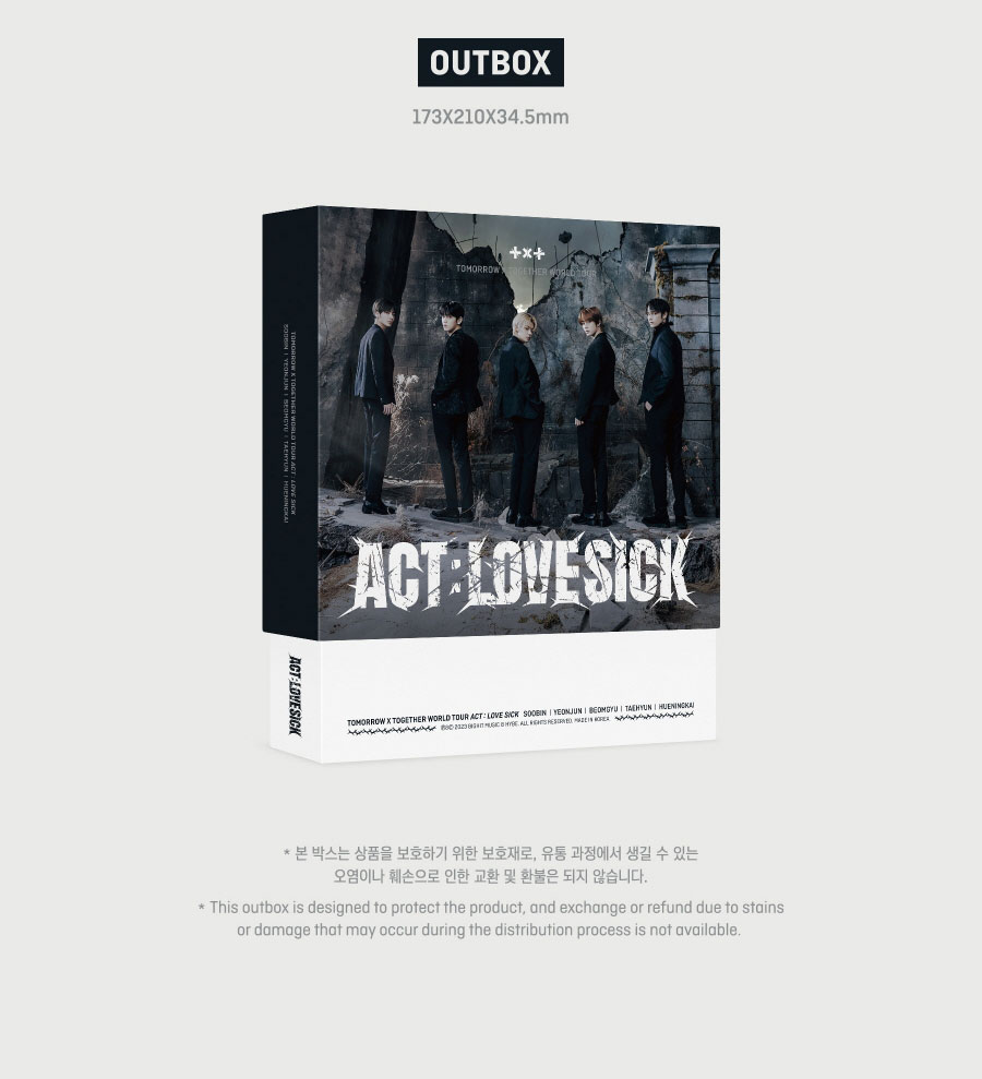 (特典) TXT - TOMORROW X TOGETHER WORLD TOUR [ACT: LOVE SICK] IN SEOUL DVD