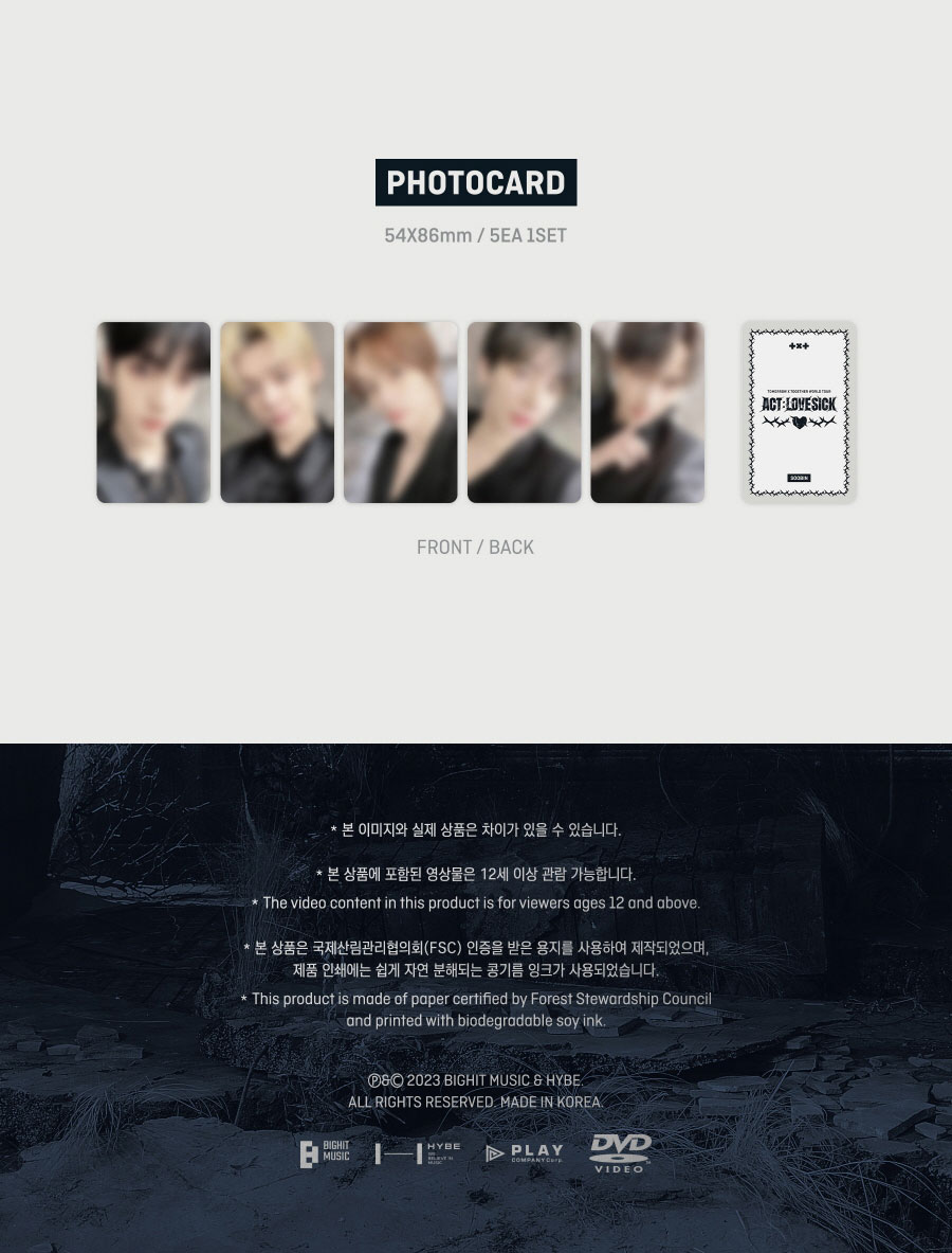 (特典) TXT - TOMORROW X TOGETHER WORLD TOUR [ACT: LOVE SICK] IN SEOUL DVD