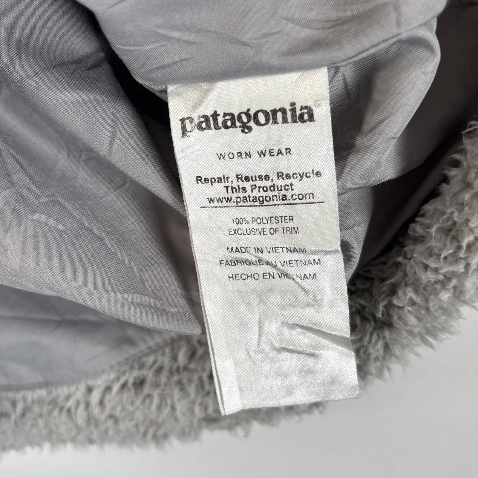 古着 フリースベスト ワンポイントロゴ フルジップ ボア サイドポケット M グレー レディース 古着 フリースベスト ワンポイントロゴ フルジップ ボア サイドポケット M グレー レディース