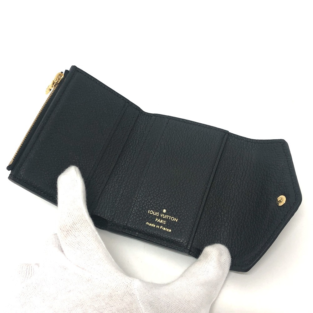 3つ折り財布 M62935 ポルトフォイユ ゾエ 財布 ミニウォレット モノグラムアンプラントレザー ブラック 3つ折り財布 M62935 ポルトフォイユ ゾエ 財布 ミニウォレット モノグラムアンプラントレザー ブラック