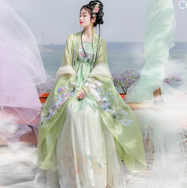 ゆかた　浴衣　漢服 コスプレ 衣装 レディース 古代 中国 Amazon.co.jp: 漢服 チャイナ風 セットアップ イベント 浴衣