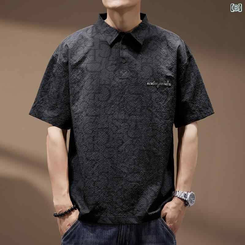 ポロシャツ 高級感 アメリカン サッカー プリント シャツ 夏 メンズ 大きいサイズ 男性用 半袖 Tシャツ 都会的 レジャー 薄手 カジュアル ポロシャツ 高級感 アメリカン サッカー プリント シャツ 夏 メンズ 大きいサイズ 男性用 半袖 Tシャツ 都会的 レジャー 薄手 カジュアル