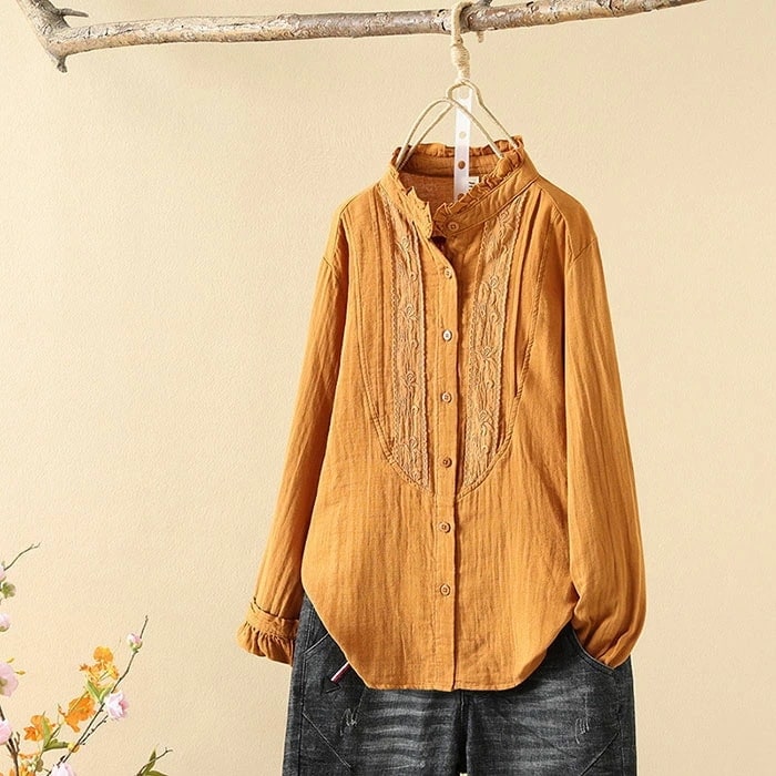 【20点セット】綿シャツ レディース フリル襟 ガーゼ シャツ ダブルガーゼ 花柄 刺繍 前開き ブラウス シャツブラウス 白シャツ 長袖 ガーゼシャツ トップス ガーゼコットン カジュアル ナチュラ 【20点セット】綿シャツ レディース フリル襟 ガーゼ シャツ ダブルガーゼ 花柄 刺繍 前開き ブラウス シャツブラウス 白シャツ 長袖 ガーゼシャツ トップス ガーゼコットン カジュアル ナチュラ