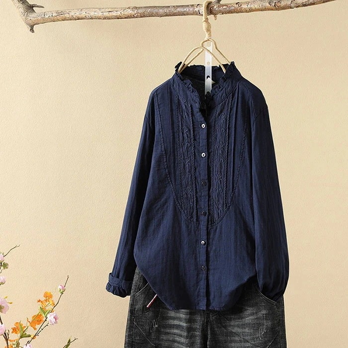 【20点セット】綿シャツ レディース フリル襟 ガーゼ シャツ ダブルガーゼ 花柄 刺繍 前開き ブラウス シャツブラウス 白シャツ 長袖 ガーゼシャツ トップス ガーゼコットン カジュアル ナチュラ 【20点セット】綿シャツ レディース フリル襟 ガーゼ シャツ ダブルガーゼ 花柄 刺繍 前開き ブラウス シャツブラウス 白シャツ 長袖 ガーゼシャツ トップス ガーゼコットン カジュアル ナチュラ