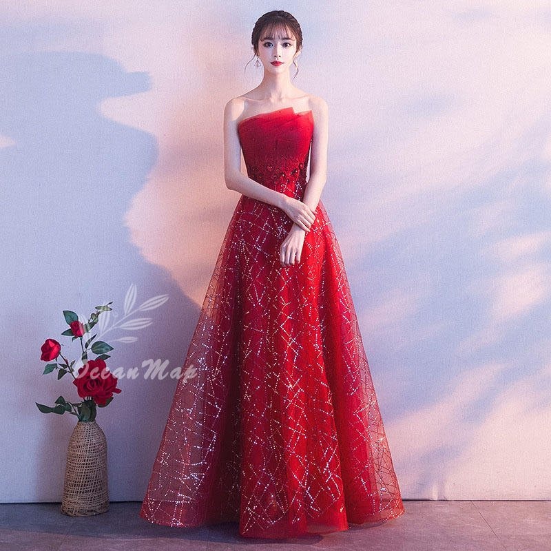 ロング パーティードレス 大きいサイズ 二次会 結婚式 およばれ 演奏会 ロング丈 キャバドレス レースアップ Aライン ノースリーブ レース キラキラ ウェディングドレス 編み上げ 体型カバー 柔ら