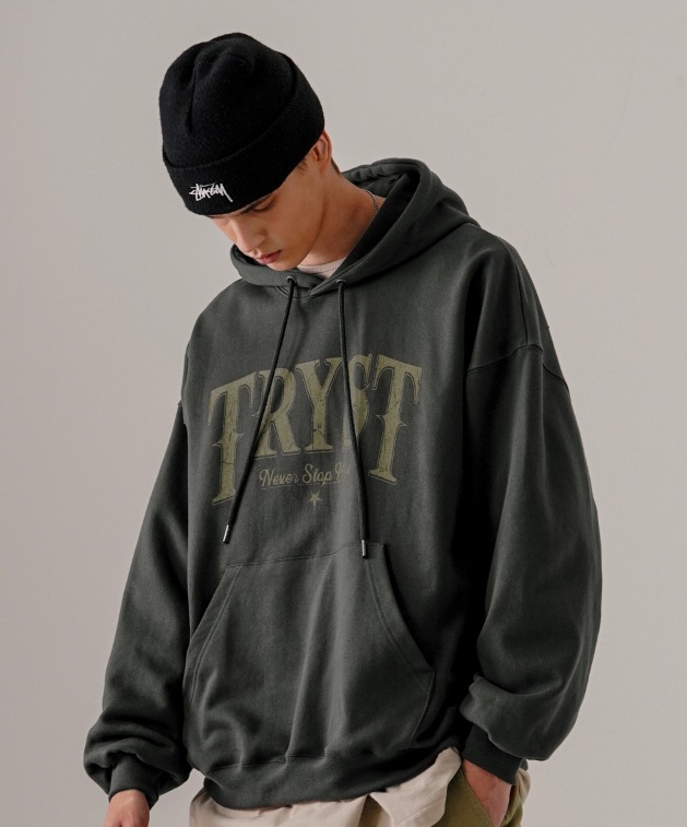[ EZKATON ]★TRYST HEAVY COTTON HOODIE EZKATON] Tryst heavy cotton hoodie パーカー