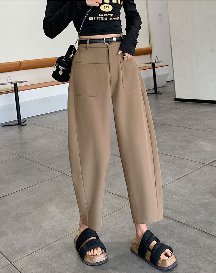 【2025新作 急速出荷】イージーワイドパンツ ハイウエスト ワイドパンツ パンツ カーブパンツ スラックス カーブスラックス ワイドパンツ カラーパンツ スラックス オフィスカジュアルゆったり ポケ