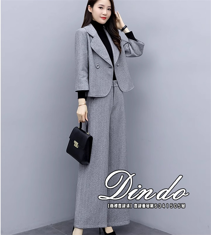 セットアップ ブレザー レディース 秋服 冬 ワイドパンツ パンツスーツ