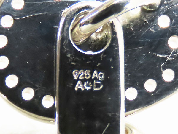 美品エルメスHリュバンエクリプスエブリンパンチングロゴカフスカフスボタンカフリンクスシルバー925AG925