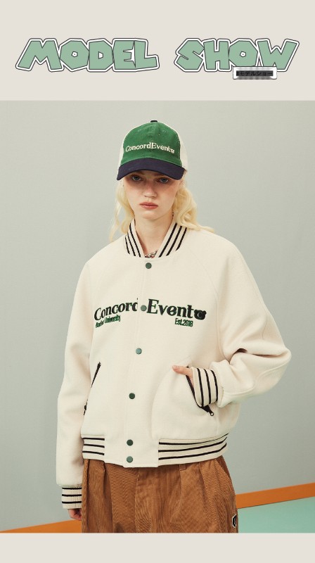 ConE 2024春新作レトロベースボールジャケットトレンドブランドファッションカップルジャケットメンズとレディースイントレンド ConE 2024春新作レトロベースボールジャケットトレンドブランドファッションカップルジャケットメンズとレディースイントレンド