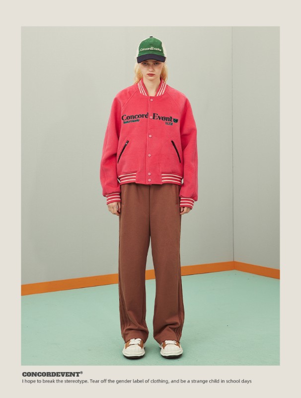 ConE 2024春新作レトロベースボールジャケットトレンドブランドファッションカップルジャケットメンズとレディースイントレンド ConE 2024春新作レトロベースボールジャケットトレンドブランドファッションカップルジャケットメンズとレディースイントレンド