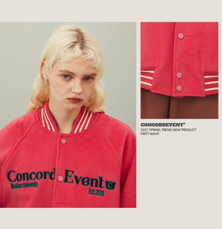 ConE 2024春新作レトロベースボールジャケットトレンドブランドファッションカップルジャケットメンズとレディースイントレンド ConE 2024春新作レトロベースボールジャケットトレンドブランドファッションカップルジャケットメンズとレディースイントレンド
