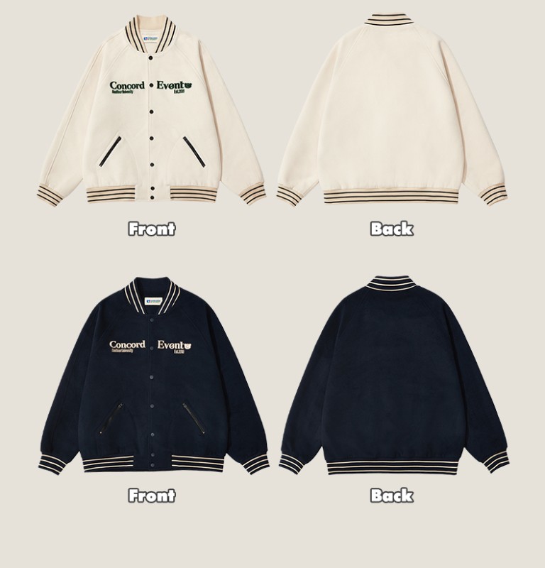 ConE 2024春新作レトロベースボールジャケットトレンドブランドファッションカップルジャケットメンズとレディースイントレンド ConE 2024春新作レトロベースボールジャケットトレンドブランドファッションカップルジャケットメンズとレディースイントレンド