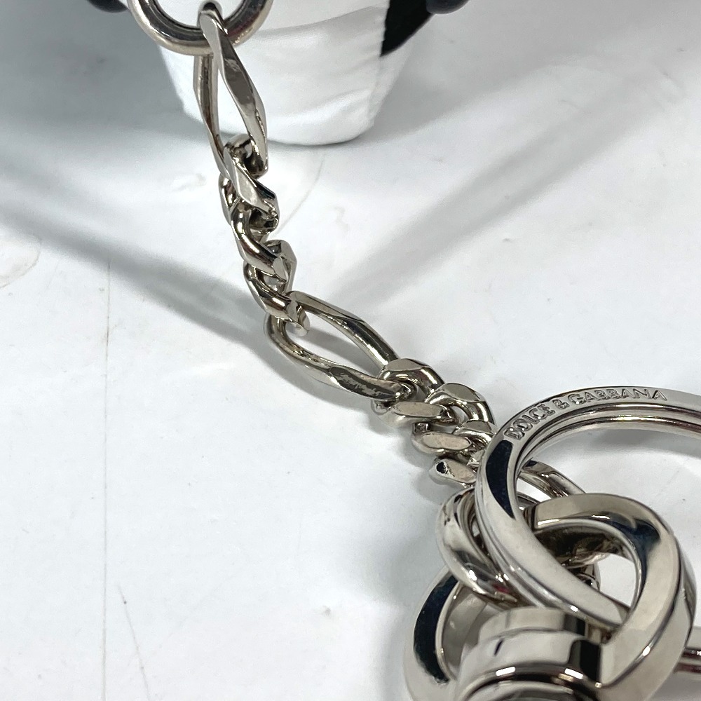 DOLCE&GABBANA ドルガバ キーホルダー パンダ 呪術廻戦コラボ バッグチャーム ナイロン ブラック ホワイト DOLCE&GABBANA ドルガバ キーホルダー パンダ 呪術廻戦コラボ バッグチャーム ナイロン ブラック ホワイト