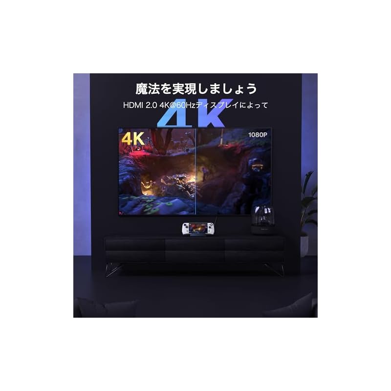 iVANKY ROG Ally/Legion Go/Steam Deck ドックASUS ROG Alloy用の6-in-1ハブドッキングステーションHDMI 4K@60Hzギガビットイーサネット
