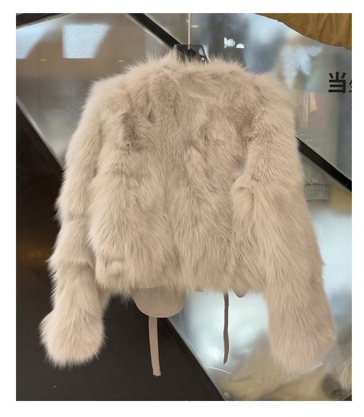 INSスタイル ファーコート キツネの毛をかたどった 2022秋冬 新作 コート ゆったりする 暖かい 厚手