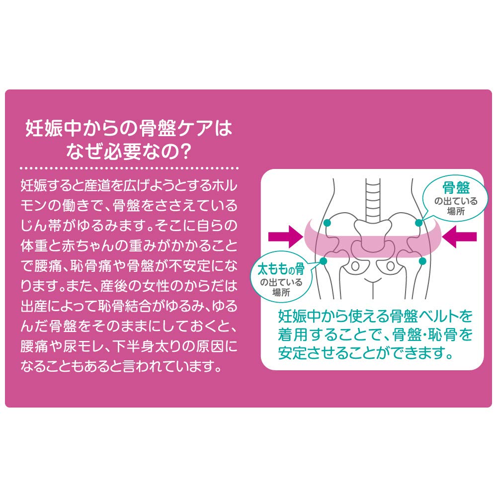 ピジョン 妊娠中から使える骨盤ベルト 産後ケア Mサイズ (x 1)