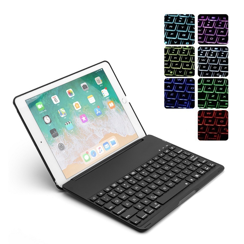 F8AS iPad 9.7インチ 第6世代 2018年版/第5世代 2017年モデル/Pro 9.7inch 2016/Air初代/Air2通用 Bluetooth ワイヤレス キーボード ケース