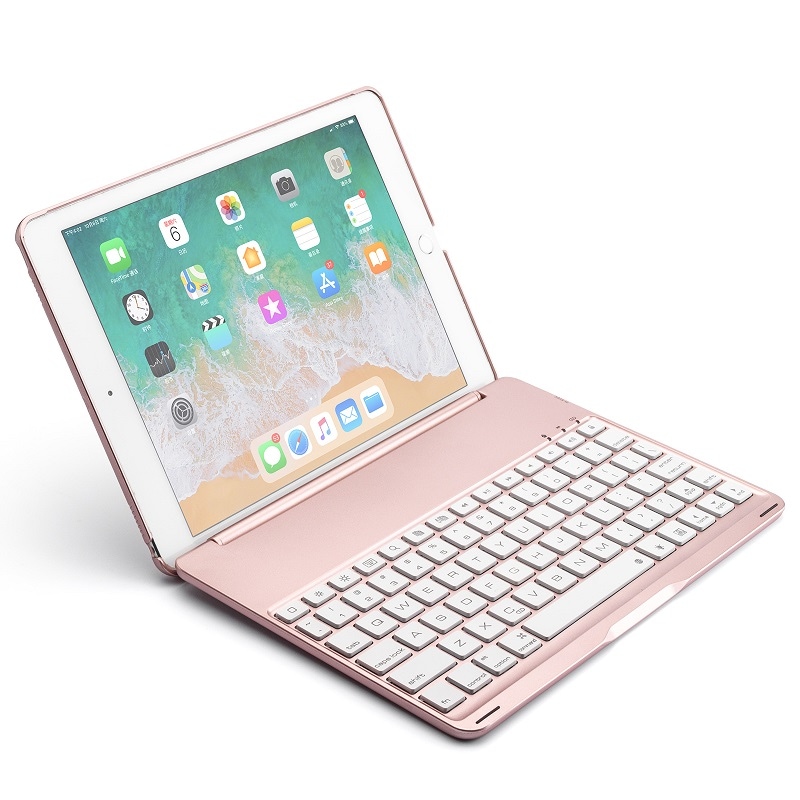 F8AS iPad 9.7インチ 第6世代 2018年版/第5世代 2017年モデル/Pro 9.7inch 2016/Air初代/Air2通用 Bluetooth ワイヤレス キーボード ケース