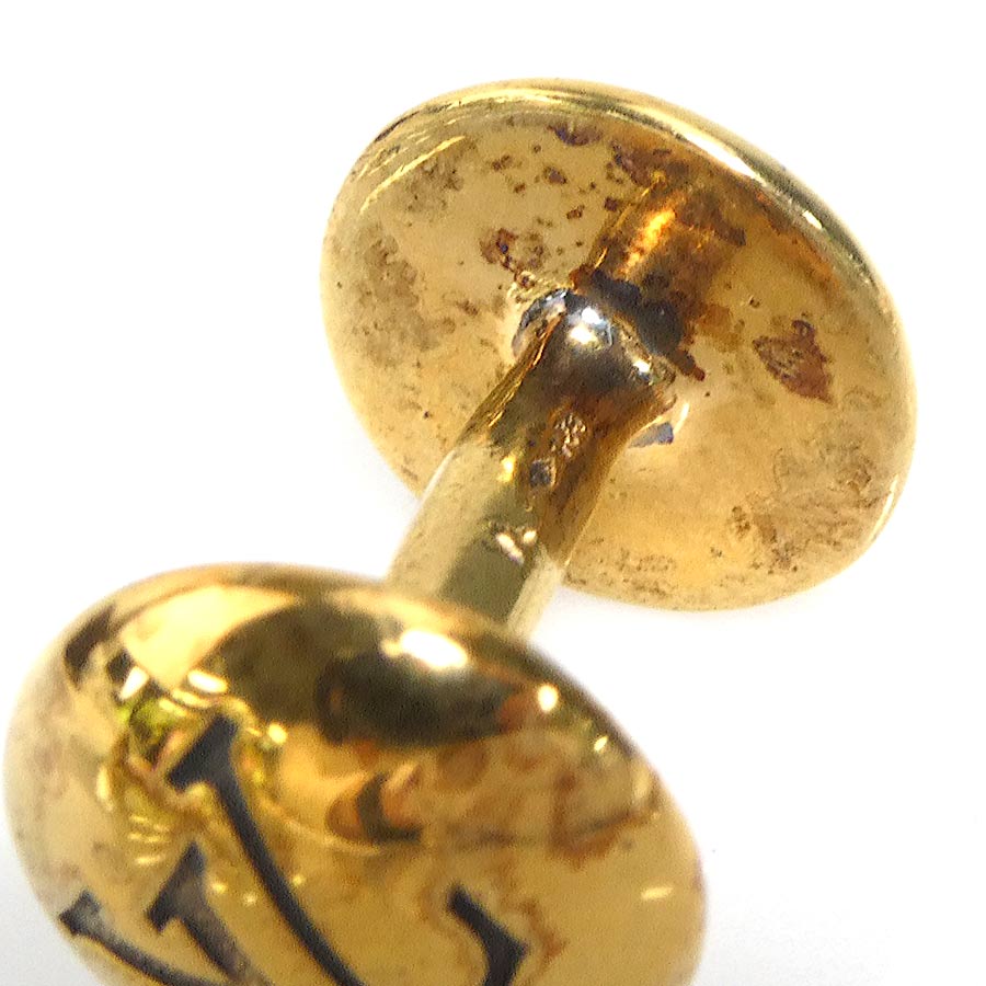 ルイ ヴィトン LOUIS VUITTON カフス ダミエ ブトン ドゥ マンシェット