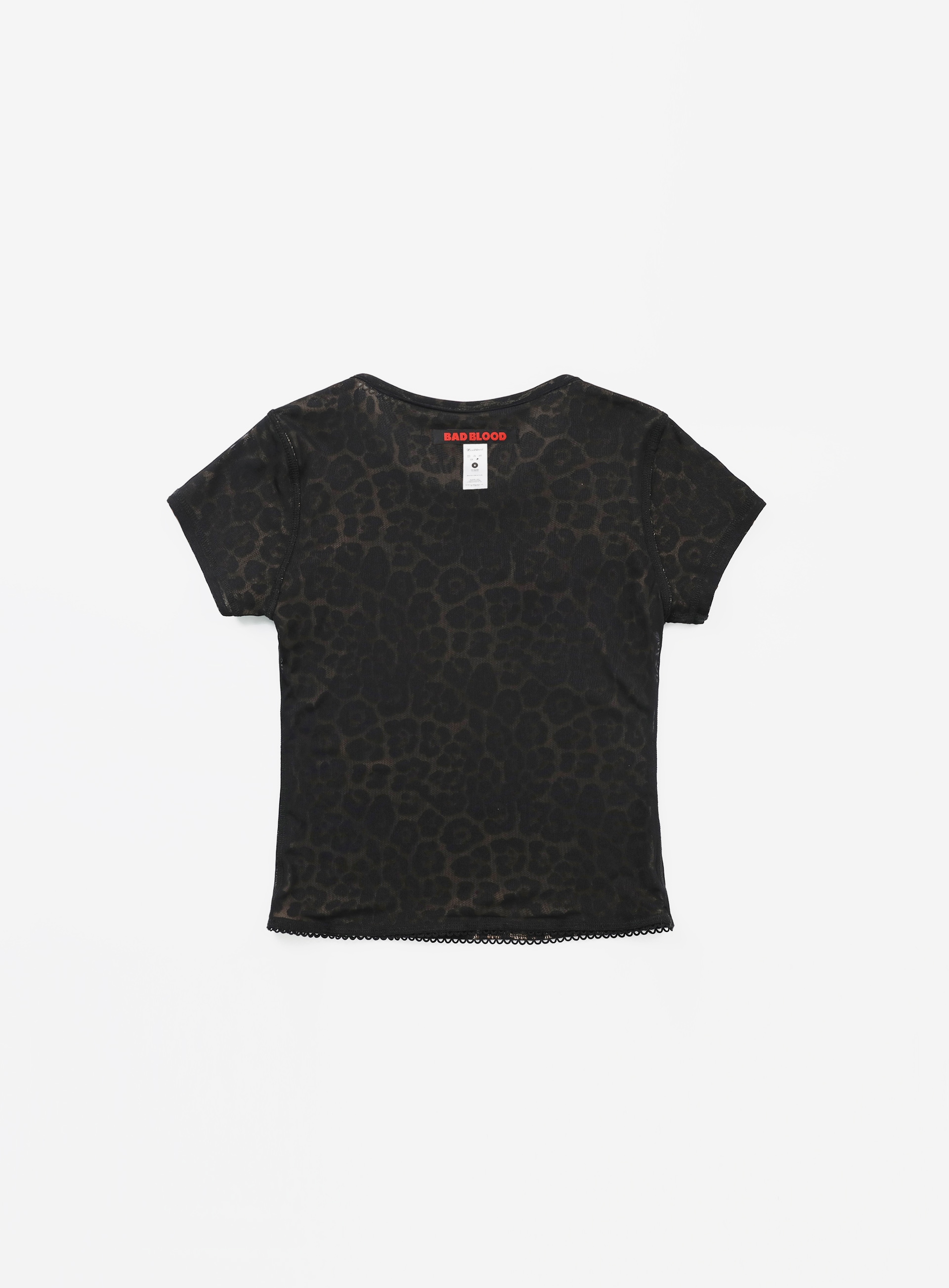 トップス BADBLOOD Reversible Baby T-Shirt BADBLOOD】 REVERSIBLE BABY T-SHIRT : LEOPARD Tシャツ・カットソー