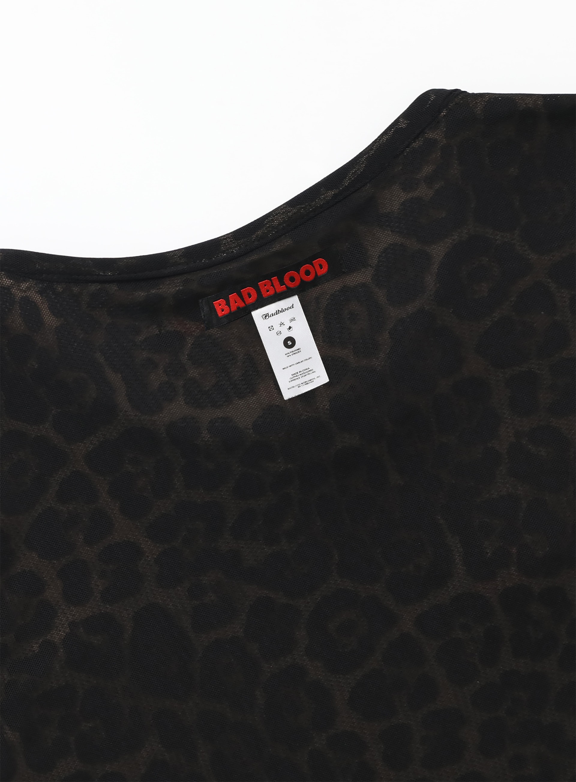 トップス BADBLOOD Reversible Baby T-Shirt BADBLOOD】 REVERSIBLE BABY T-SHIRT : LEOPARD Tシャツ・カットソー