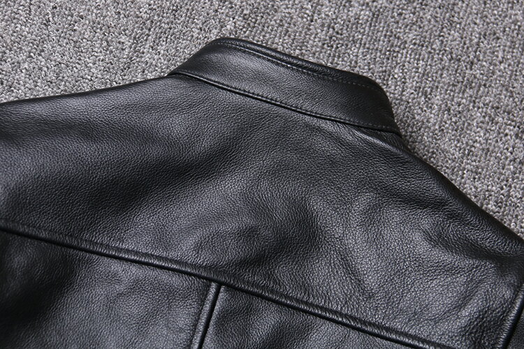 ライダースジャケットメンズアウターラム革レザージャケット本革ミリタリー立て襟シングル牛革アウターブルゾンダブルライダースMA-12 ライダースジャケットメンズアウターラム革レザージャケット本革ミリタリー立て襟シングル牛革アウターブルゾンダブルライダースMA-12