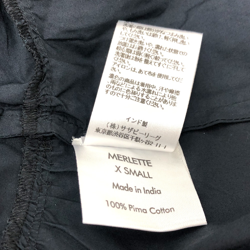 Merlette NYC マーレット ワンピース 175N65PO Merlette 長袖 コットン ブラック