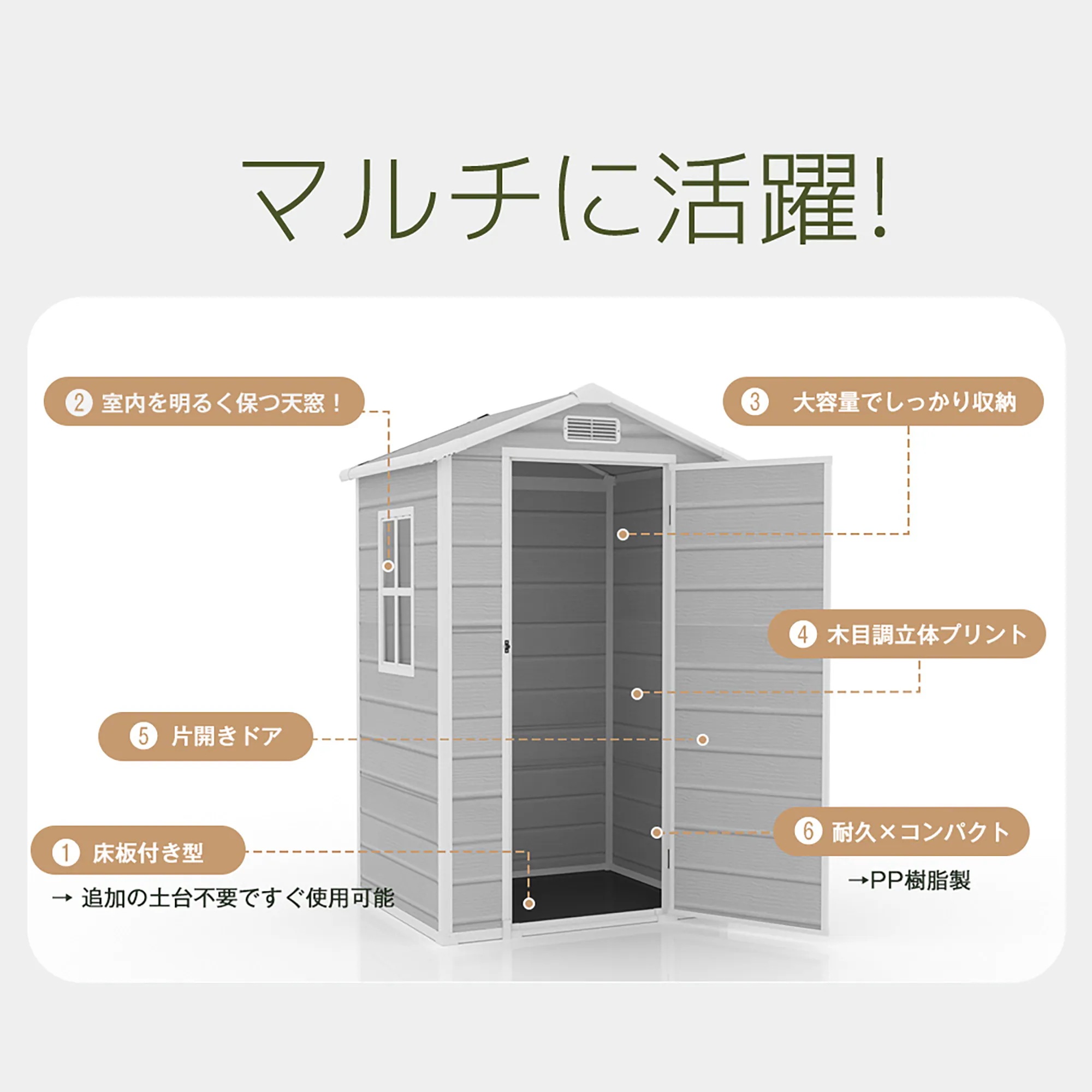 【国内発送M】1654【1900L】樹脂製物置 屋外 大型 倉庫 大型物置 戸外収納庫 物置 防水/耐侯 収納可能 ガーデン/庭/田畑/農場 頑丈 大容量 窓付き おしゃれ ガーデニング ガーデンボッ 【国内発送M】1654【1900L】樹脂製物置 屋外 大型 倉庫 大型物置 戸外収納庫 物置 防水/耐侯 収納可能 ガーデン/庭/田畑/農場 頑丈 大容量 窓付き おしゃれ ガーデニング ガーデンボッ