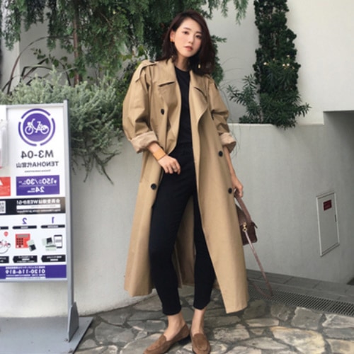 カジュアルコート ダブルブレスト シンプル クラシック ベルト シック 女性 A1891 カジュアルコート ダブルブレスト シンプル クラシック ベルト シック 女性 A1891