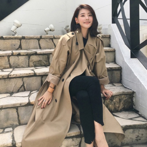 カジュアルコート ダブルブレスト シンプル クラシック ベルト シック 女性 A1891 カジュアルコート ダブルブレスト シンプル クラシック ベルト シック 女性 A1891