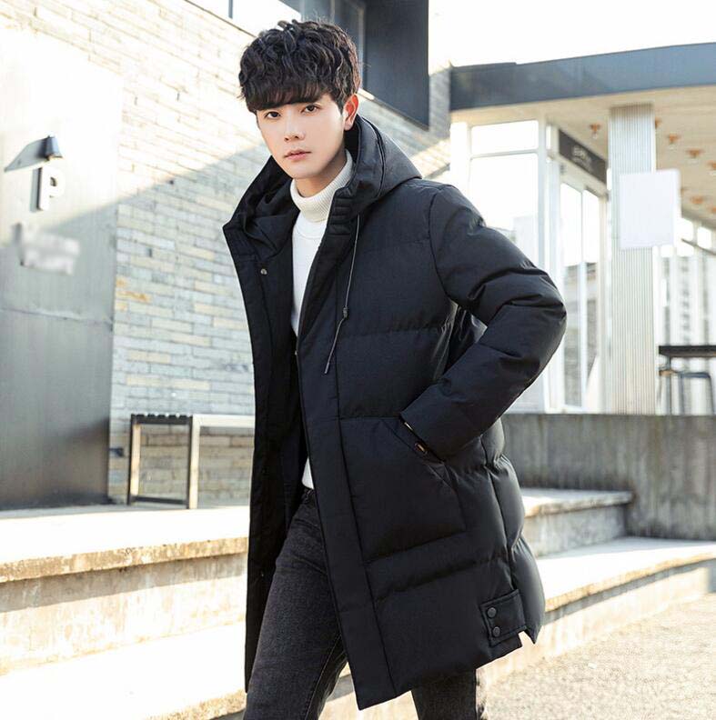 ダウンコート メンズ 無地 防寒着 フード付き ビジネスコート ロング丈 冬物 秋冬 ダウンジャケット カッコイイ ロングコート 冬服 カジュアル 通勤 通学 中綿コート アウター 暖かい オーバー