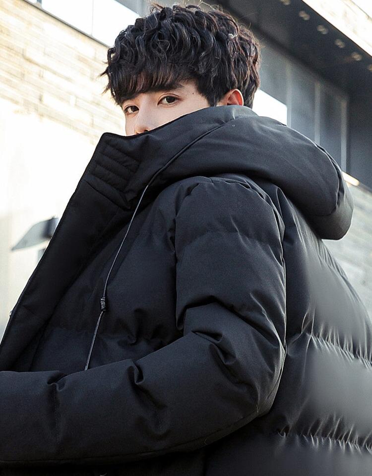 ダウンコート メンズ 無地 防寒着 フード付き ビジネスコート ロング丈 冬物 秋冬 ダウンジャケット カッコイイ ロングコート 冬服 カジュアル 通勤 通学 中綿コート アウター 暖かい オーバー