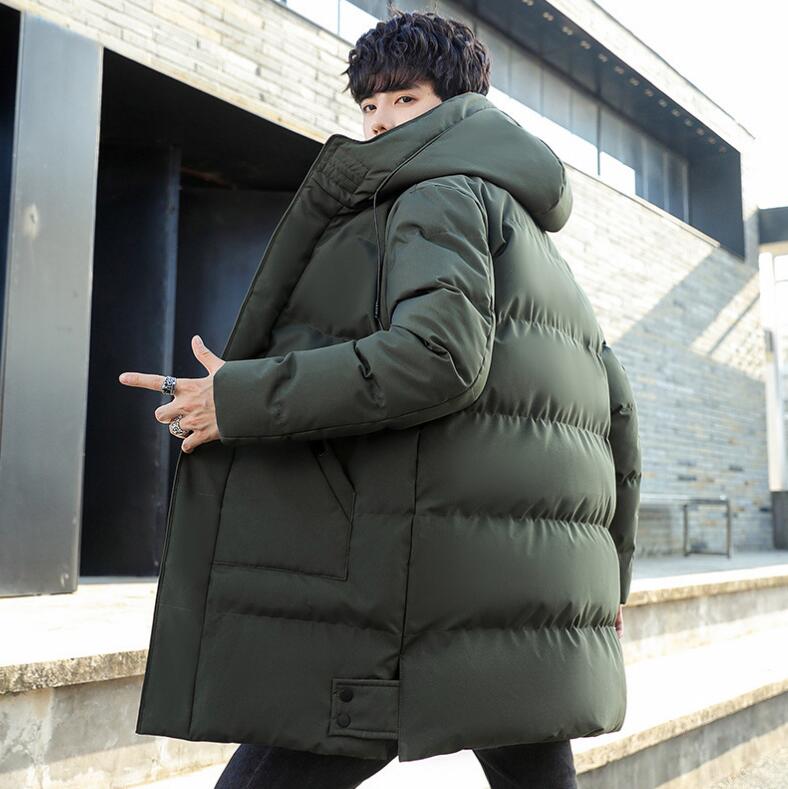 ダウンコート メンズ 無地 防寒着 フード付き ビジネスコート ロング丈 冬物 秋冬 ダウンジャケット カッコイイ ロングコート 冬服 カジュアル 通勤 通学 中綿コート アウター 暖かい オーバー