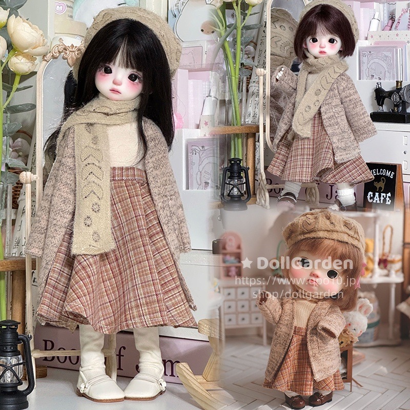 BJD 1/6 1/4 1/3 70 75 ドール 服 ロングコート+ハイネックトップス+パンツ+帽子+マフラー 幼SD/MSD/POPO68/70cm/ID75サイズ球体関節人形用衣装セット BJD 1/6 1/4 1/3 70 75 ドール 服 ロングコート+ハイネックトップス+パンツ+帽子+マフラー 幼SD/MSD/POPO68/70cm/ID75サイズ球体関節人形用衣装セット