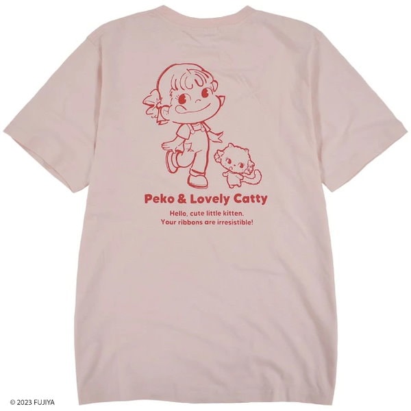 Qoo10] ペコちゃん 不二家 Tシャツ 半袖 刺繍