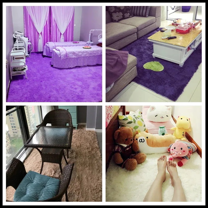 ふわふわの柔らかい緑のリビングルームのカーペット 子供部屋用の大きくて柔らかいカーペット Grass green carpet 80X200cm
