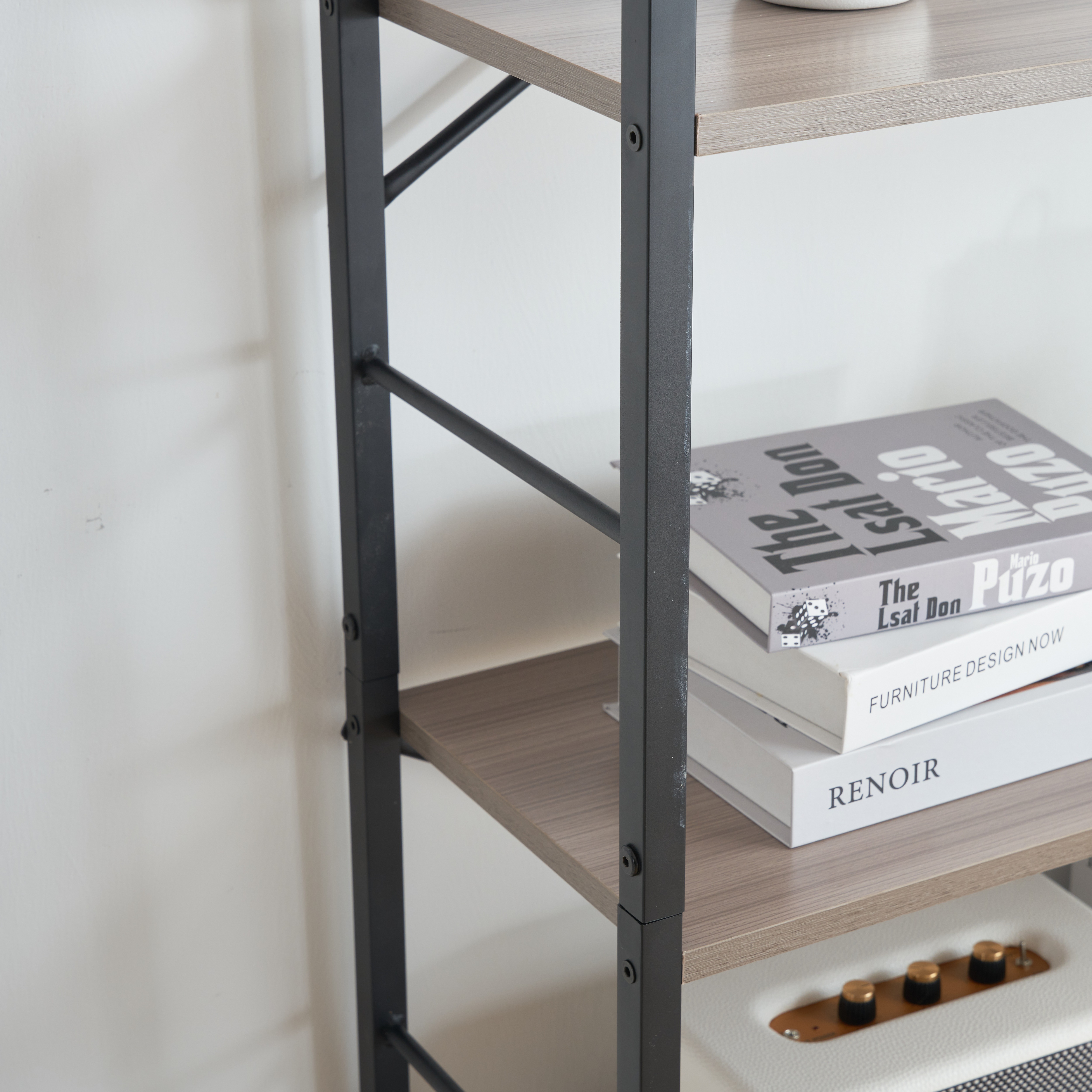 446ウッドグレー　新作 収納棚 収納ラック 収納 ユニットシェルフ オープンラック スチールラック 木製 スリム キッチン 本棚 食器棚 レンジ台 リビング キッチン 部屋収納 おしゃれ 北欧