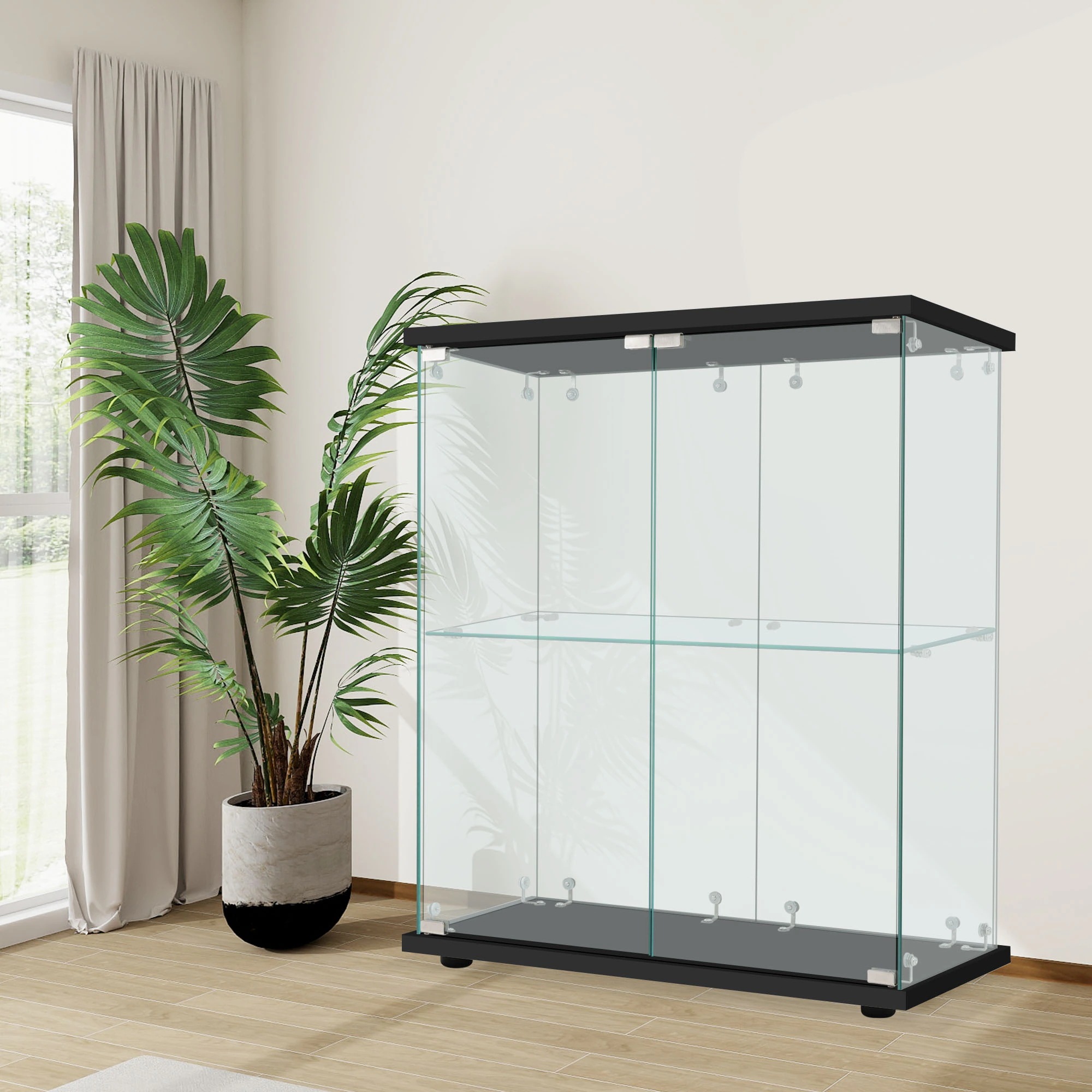 【幅80.5cm×奥行36.5cm×高さ86cm】コレクションケース 両扉タイプ サイズ:幅80.5×奥行36.5×高さ86cm フィギュアケース 両扉タイプ 大型