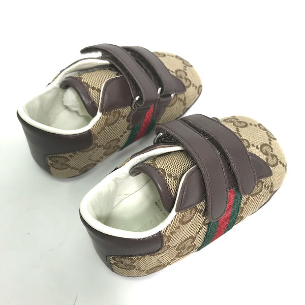 Qoo10] GUCCI ベビーシューズ GG シェリーライン ス