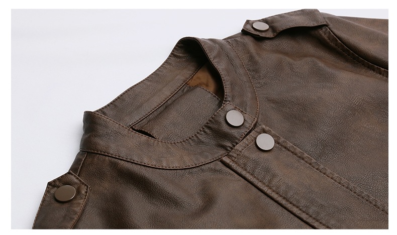 機関車ジャケット革ジャン女性ショート丈秋冬の新気品韓国版スタンドカラーコート 機関車ジャケット革ジャン女性ショート丈秋冬の新気品韓国版スタンドカラーコート