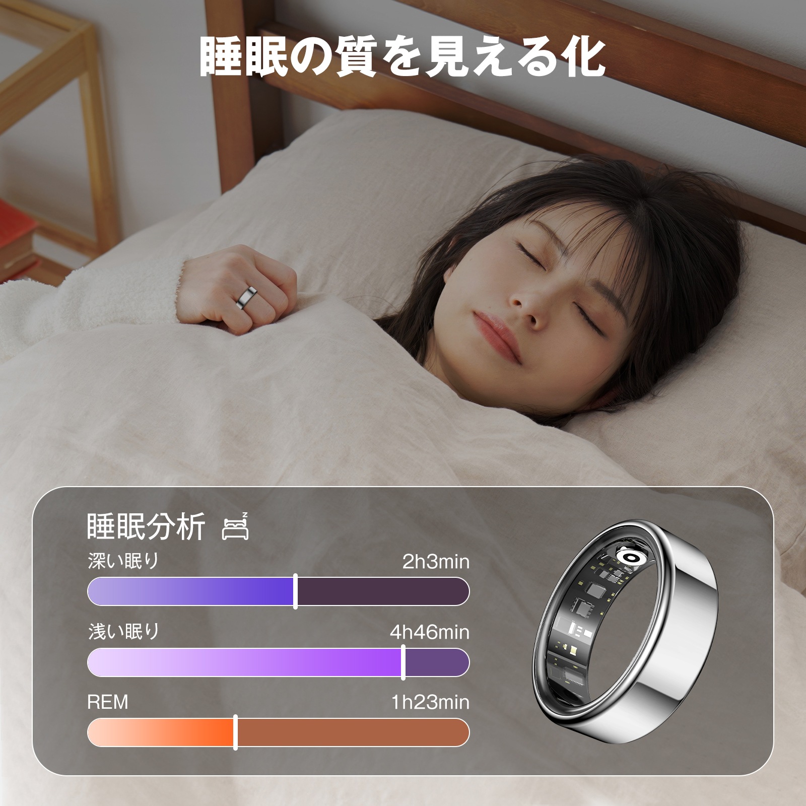 スマートリング 24時間健康管理 IP68防水 心拍数血中酸素 歩数計 睡眠記録 運動モード スマート 指輪 磁気充電ケーブル 最大7日間使用 スマートリング 24時間健康管理 IP68防水 心拍数血中酸素 歩数計 睡眠記録 運動モード スマート 指輪 磁気充電ケーブル 最大7日間使用