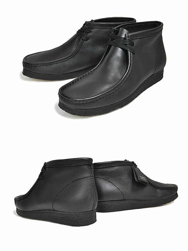 限定版 ブーツ ワラビー ブラックレザー LE BLK BOOT WALLABEE 26155512 ブーツ オプション1:US9 -  qualitygb.do