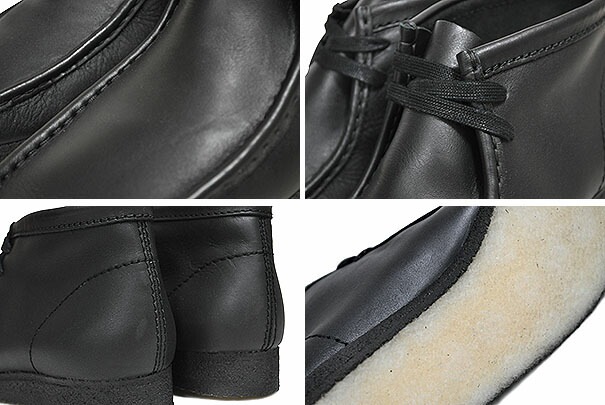 限定版 ブーツ ワラビー ブラックレザー LE BLK BOOT WALLABEE 26155512 ブーツ オプション1:US9 -  qualitygb.do