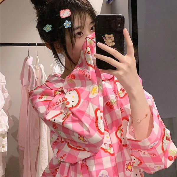 Qoo10] 春夏新款 ハロー キティ パジャマ が可